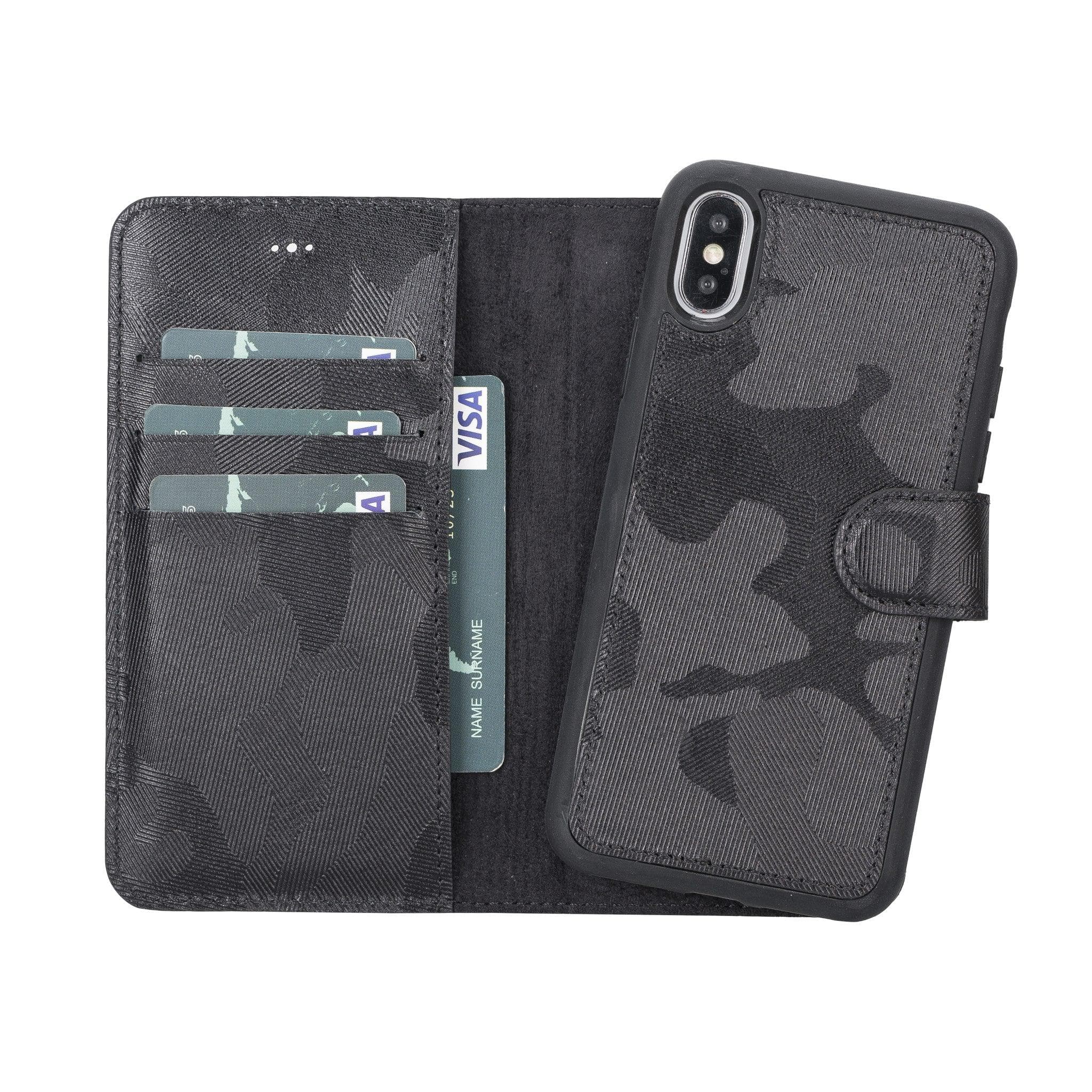 Magic iPhone X / XS Detachable Leather Wallet Case