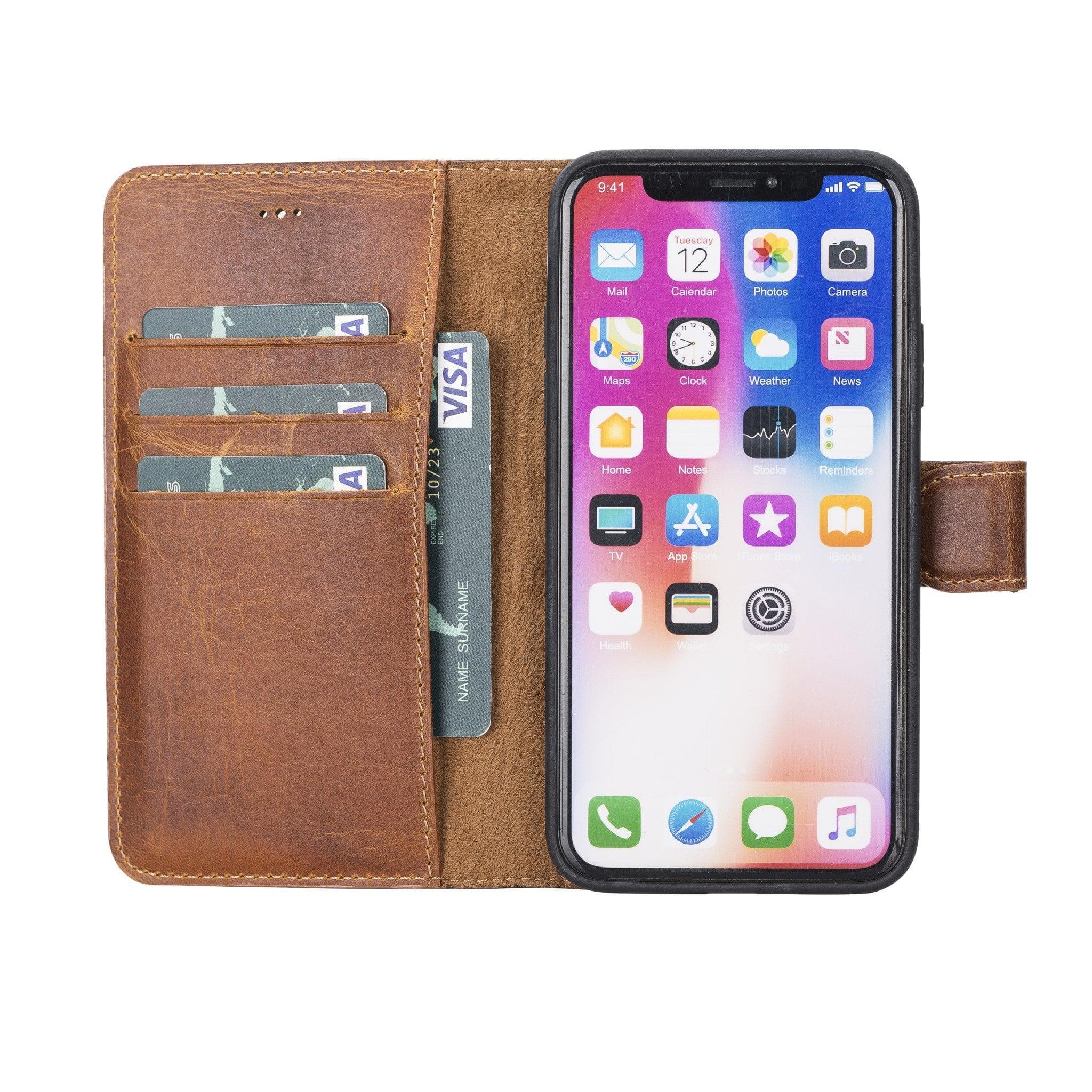 Magic iPhone X / XS Detachable Leather Wallet Case