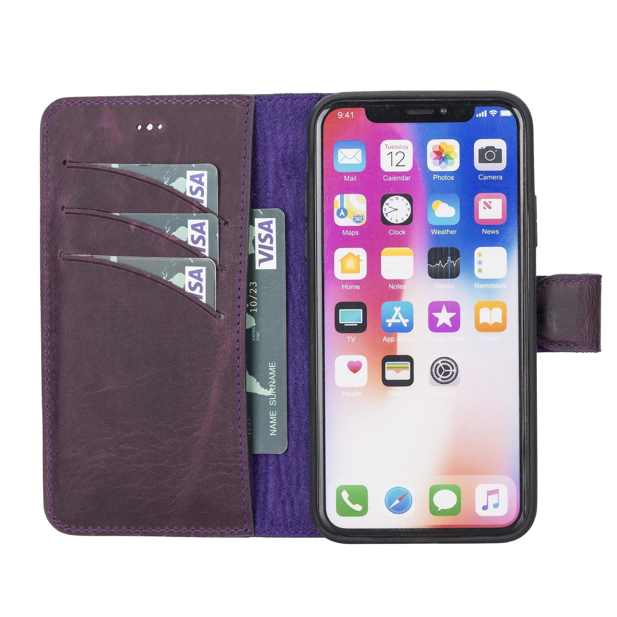Magic iPhone X / XS Detachable Leather Wallet Case