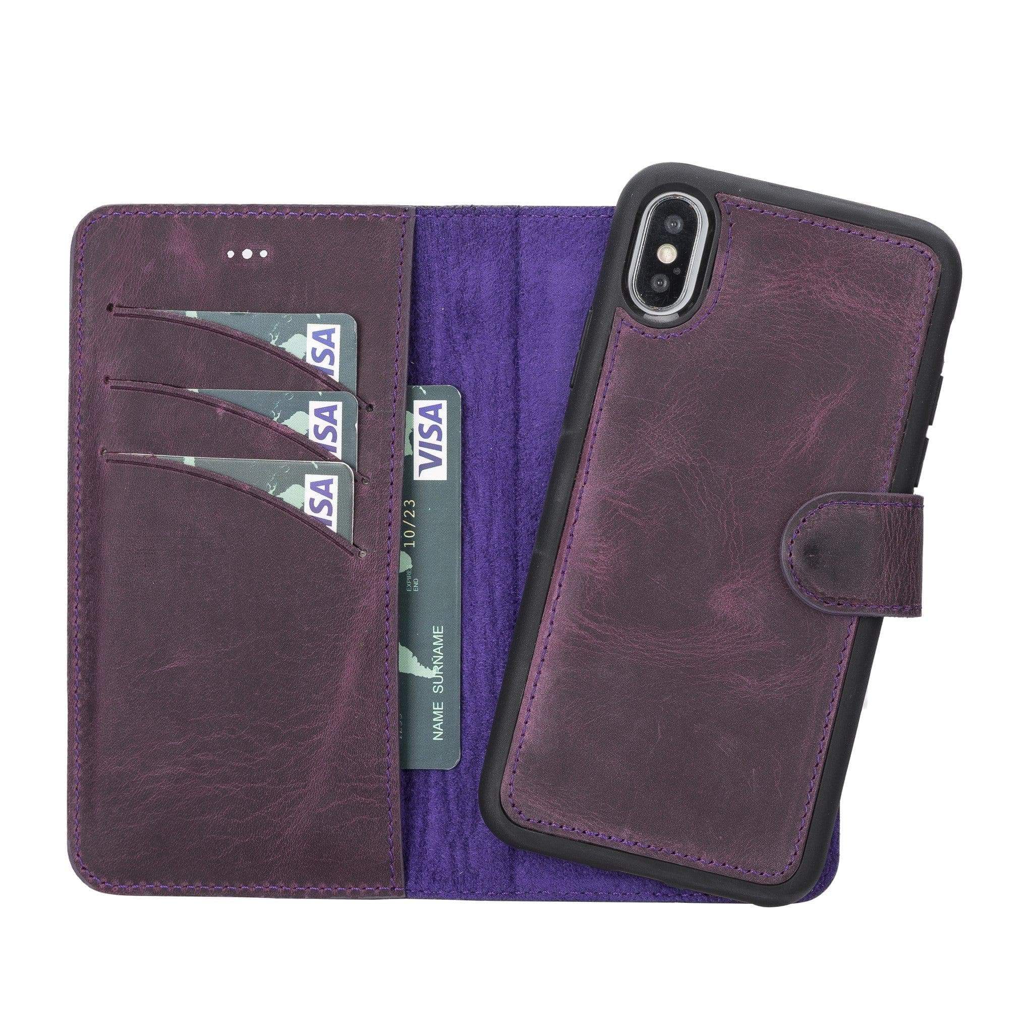 Magic iPhone X / XS Detachable Leather Wallet Case