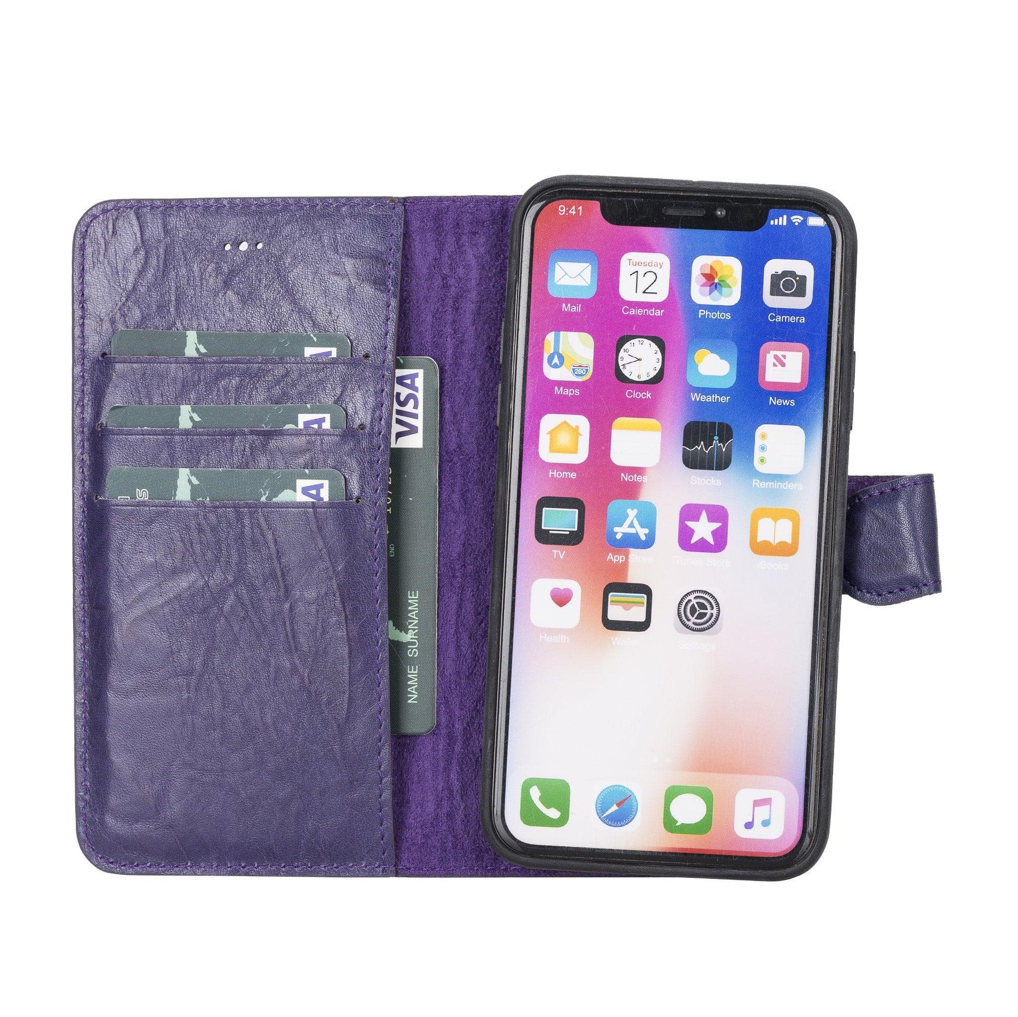 Magic iPhone X / XS Detachable Leather Wallet Case