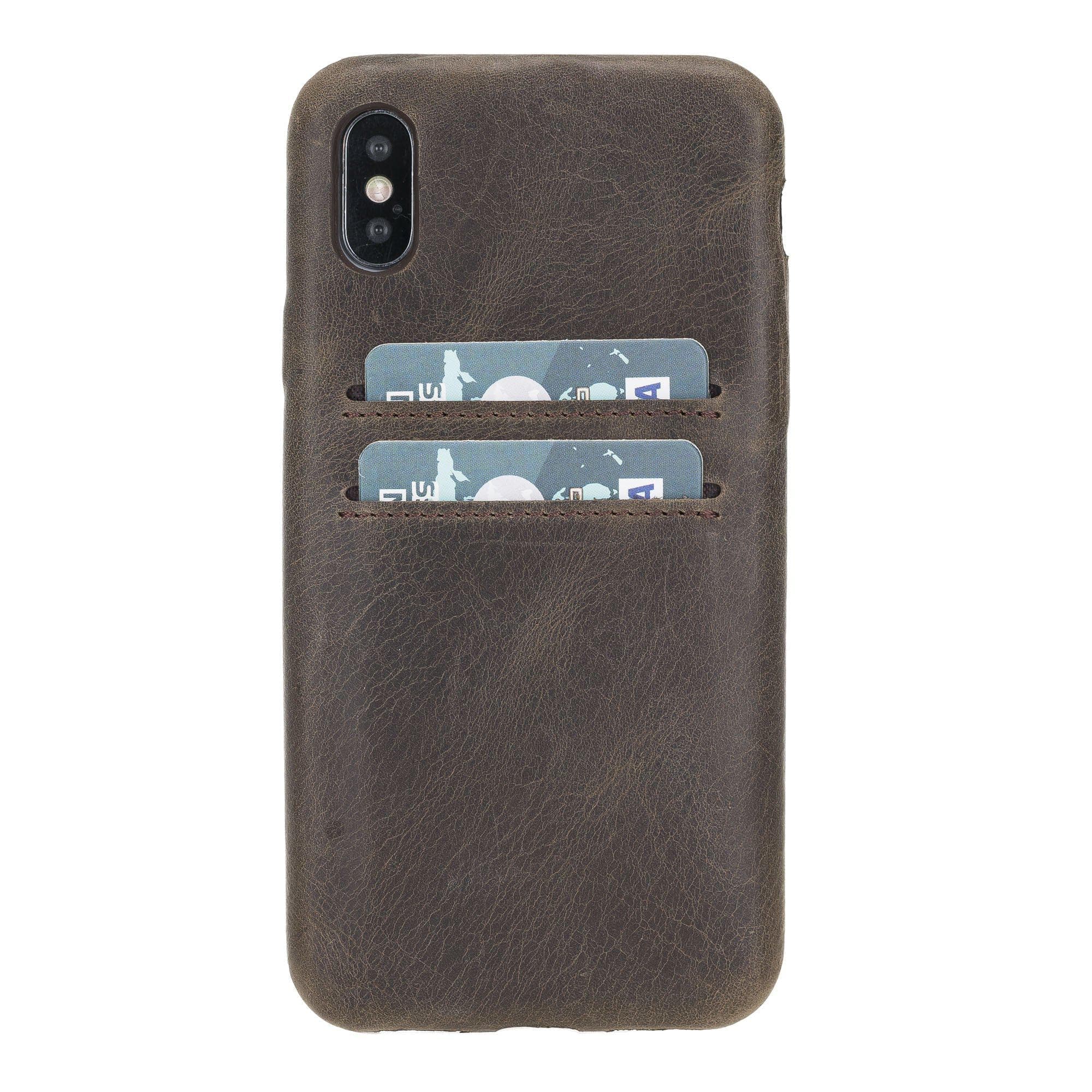 Ultra Cover iPhone X / XS Leather Case with Card Holder