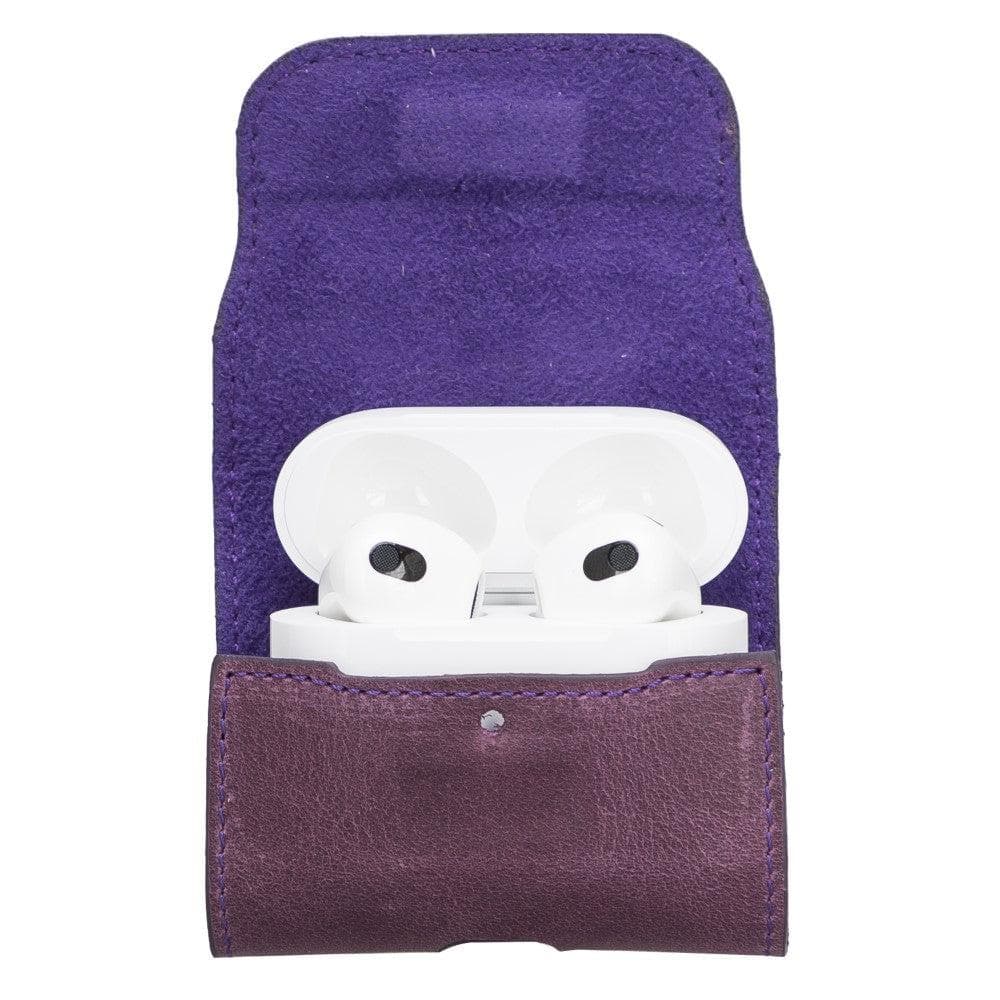 Mai Magnet AirPods 1 and AirPods 2 Leather Case with Hook