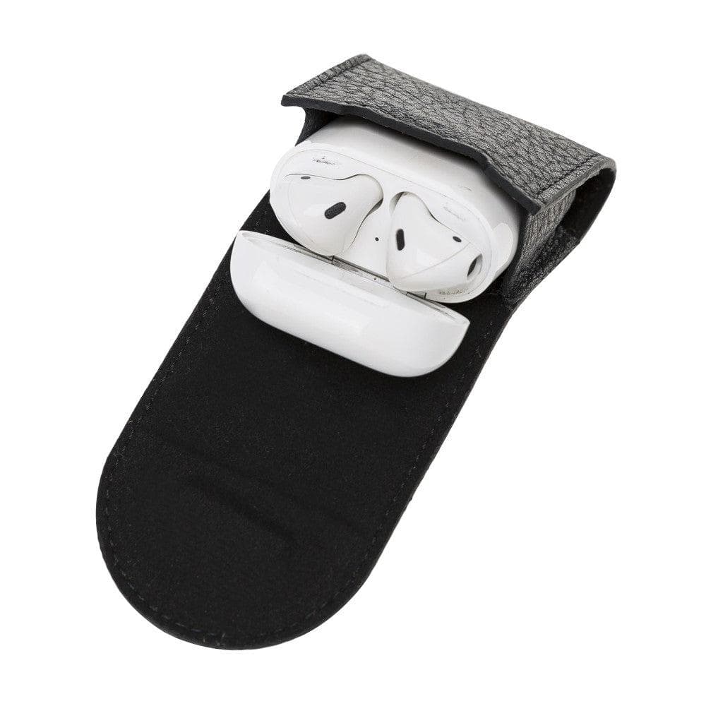 Mai Magnet AirPods 1 and AirPods 2 Leather Case with Hook