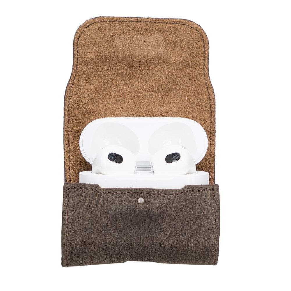 Mai Magnet AirPods Pro 1 and AirPods Pro 2 Leather Case with Hook