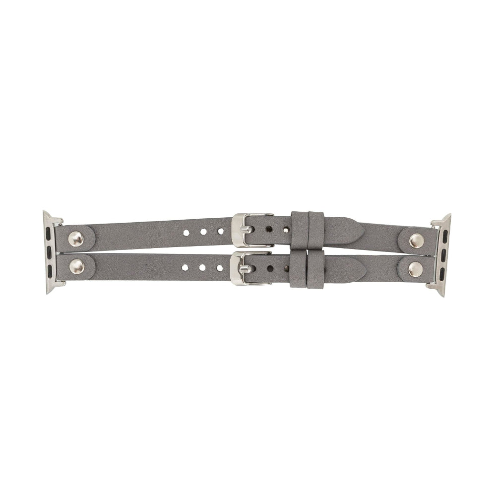 Bracelet double en cuir Durham Ely pour Apple Watch