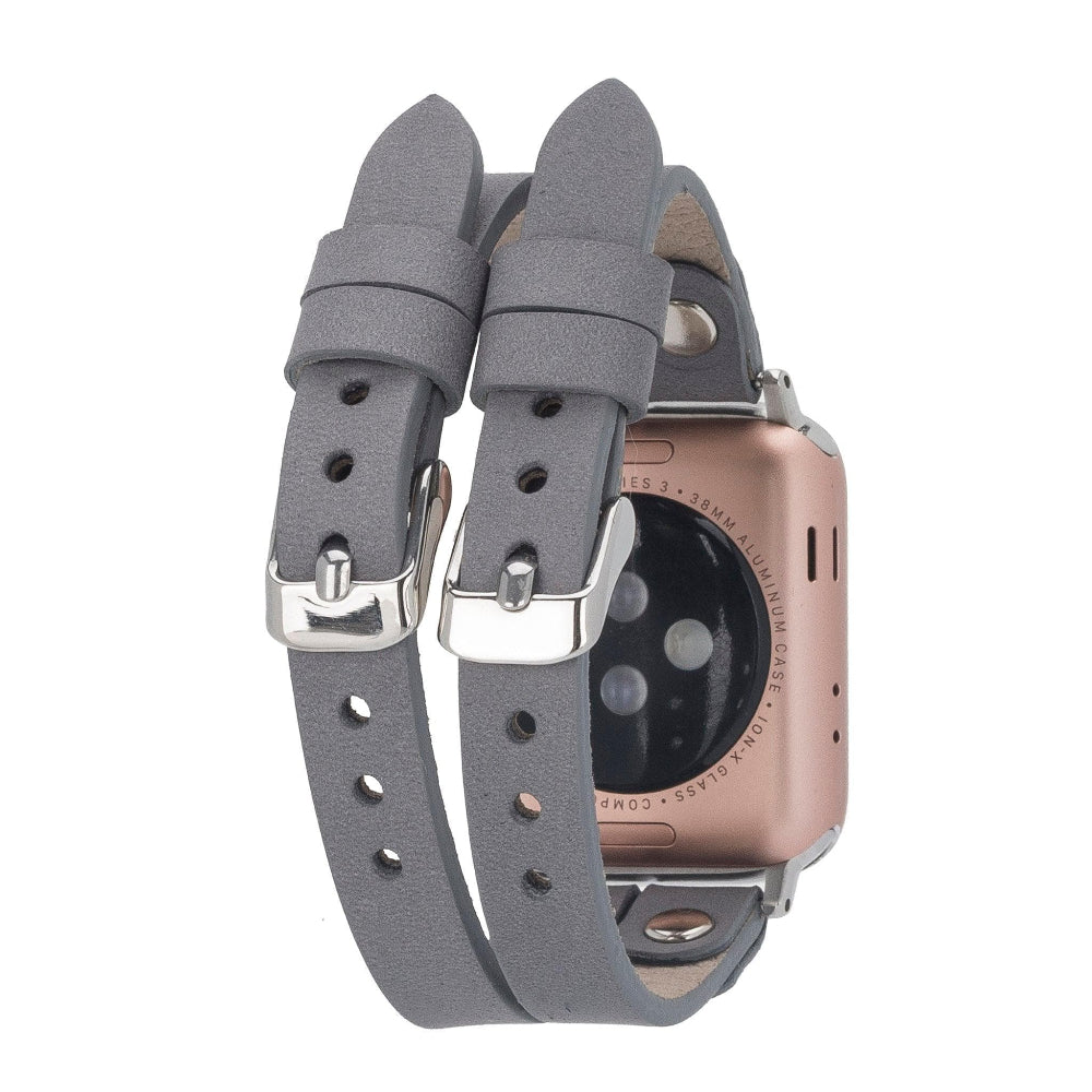 Bracelet double en cuir Durham Ely pour Apple Watch