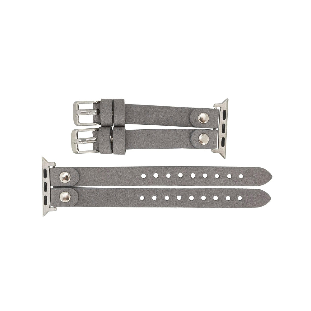 Bracelet double en cuir Durham Ely pour Apple Watch