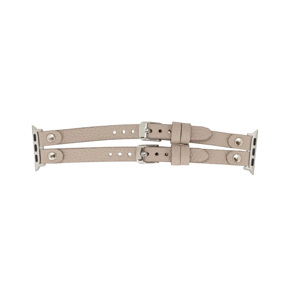 Bracelet double en cuir Durham Ely pour Apple Watch