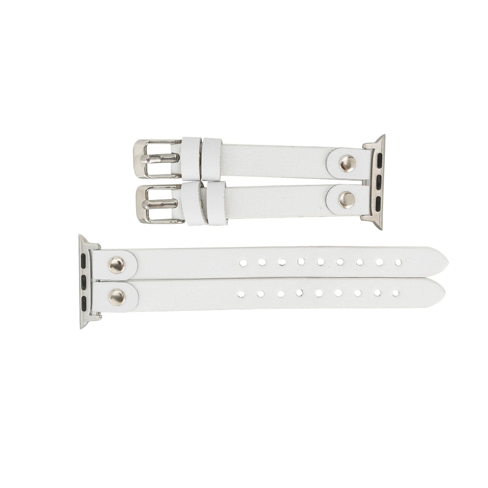 Bracelet double en cuir Durham Ely pour Apple Watch