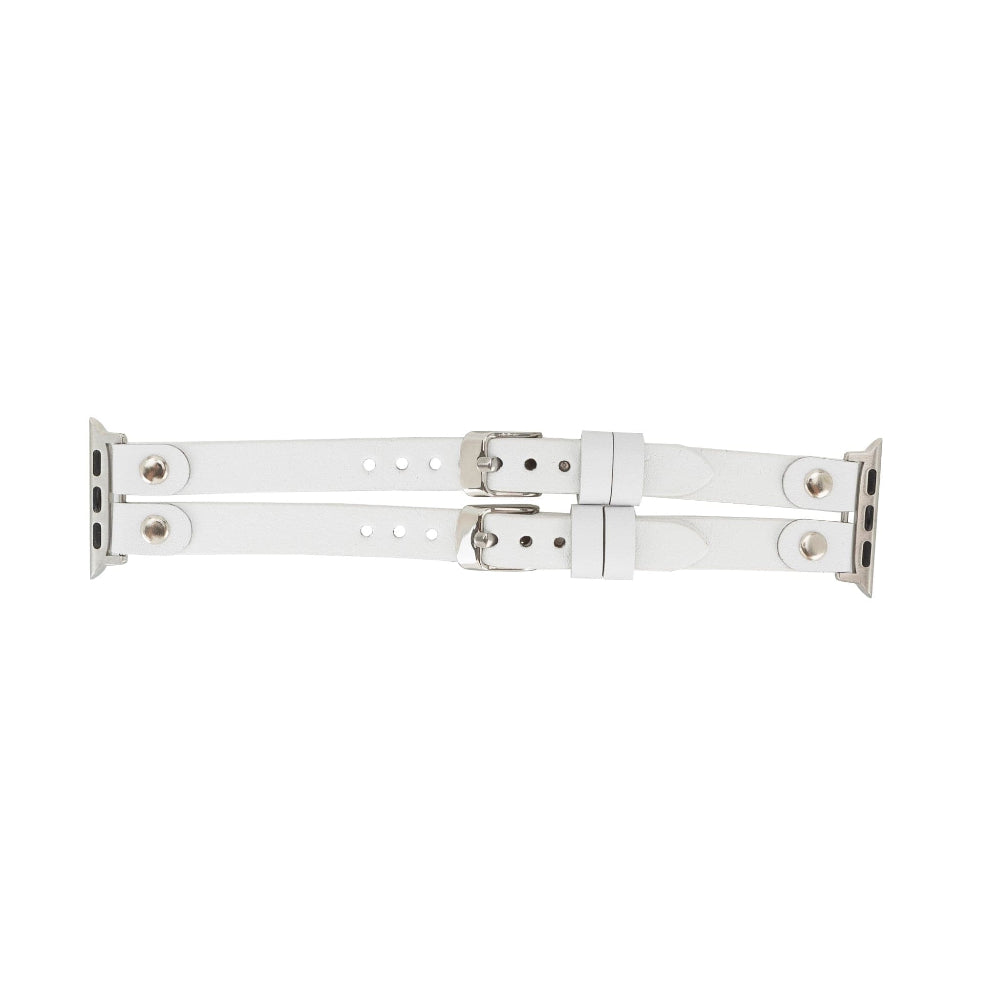 Bracelet double en cuir Durham Ely pour Apple Watch
