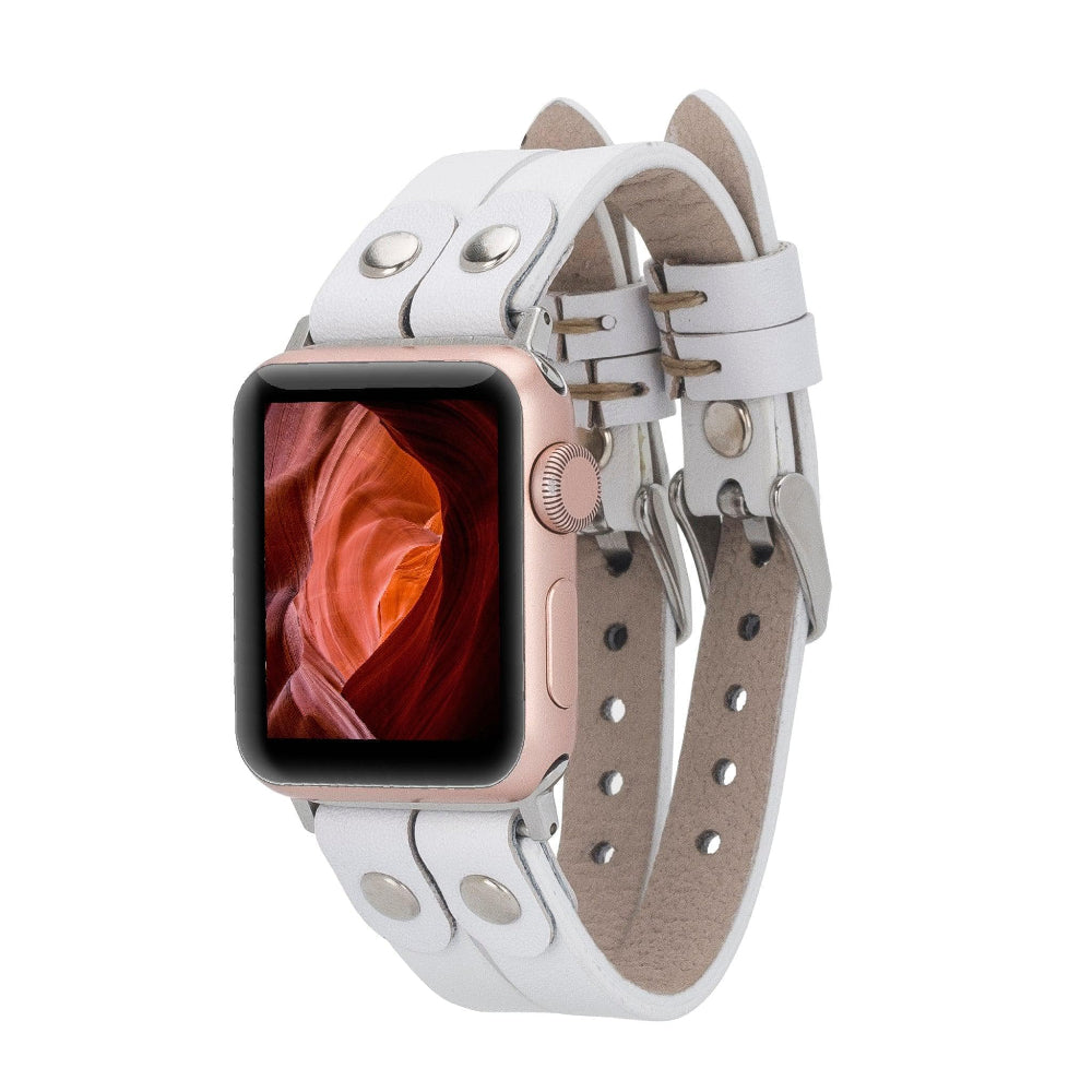 Bracelet double en cuir Durham Ely pour Apple Watch