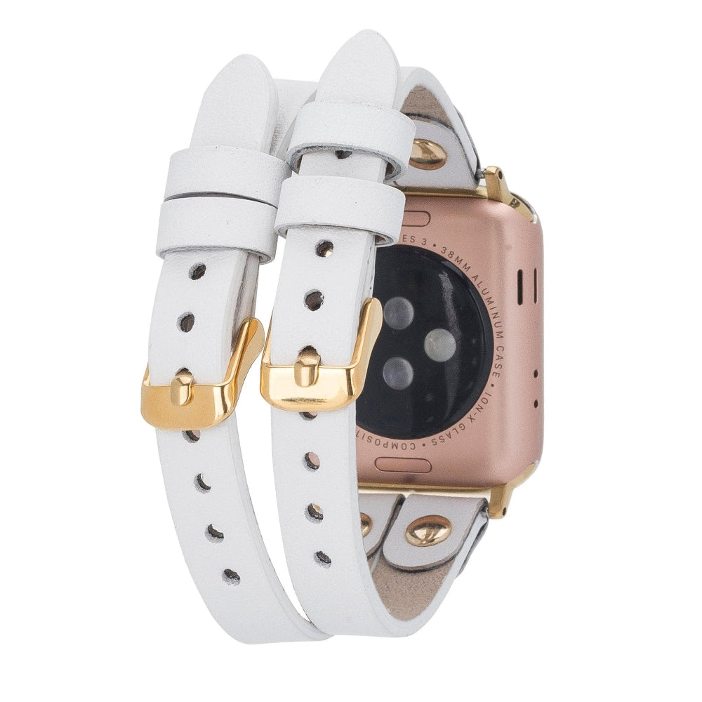 Bracelet double en cuir Durham Ely pour Apple Watch