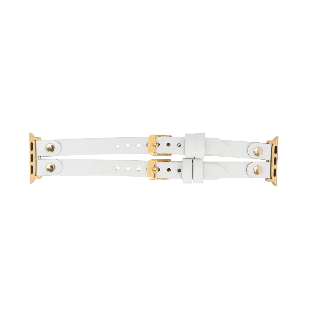Bracelet double en cuir Durham Ely pour Apple Watch