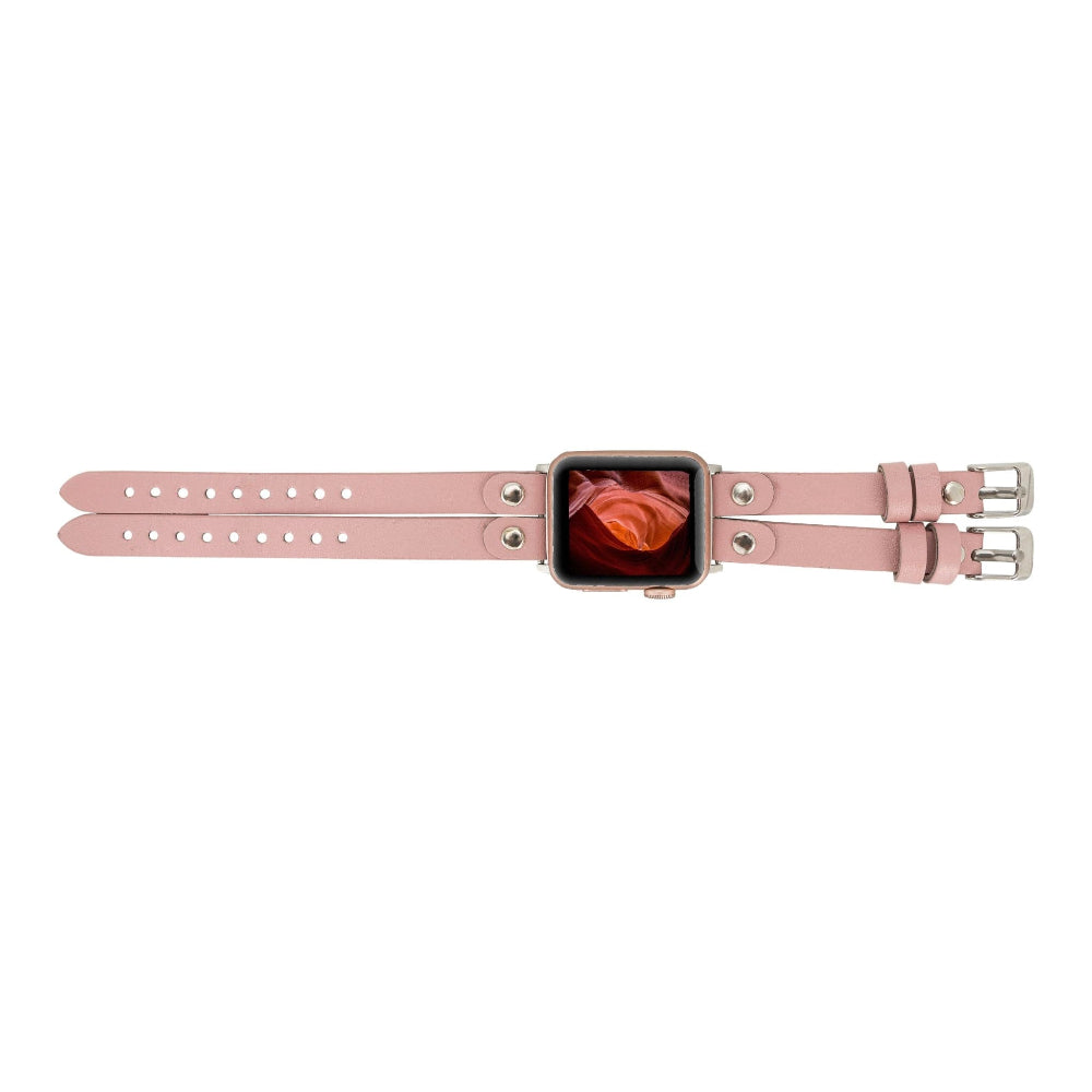 Bracelet double en cuir Durham Ely pour Apple Watch