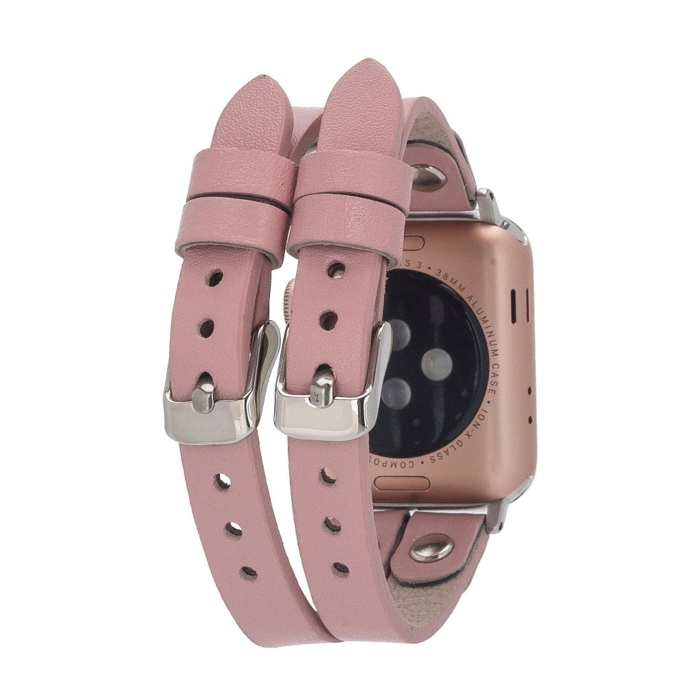 Bracelet double en cuir Durham Ely pour Apple Watch