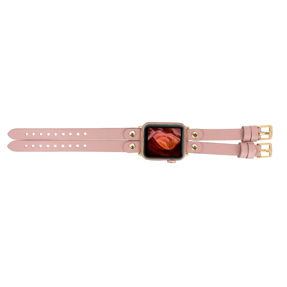 Bracelet double en cuir Durham Ely pour Apple Watch