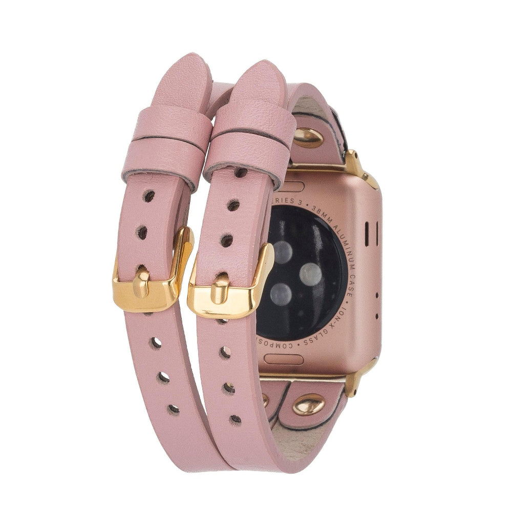 Bracelet double en cuir Durham Ely pour Apple Watch