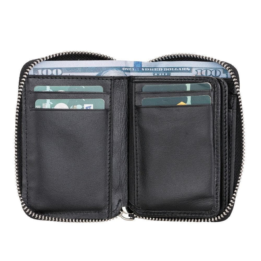 Elvis Leather Zipper Wallet