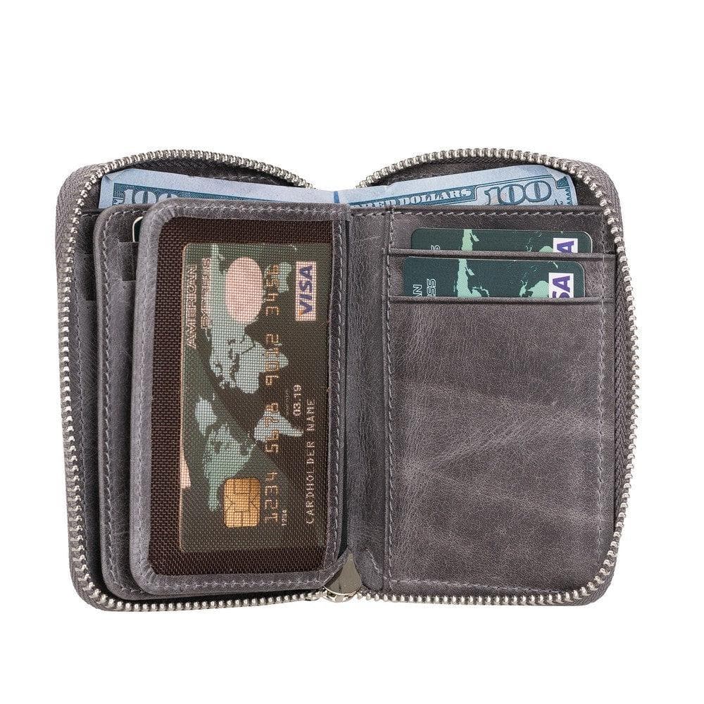 Elvis Leather Zipper Wallet