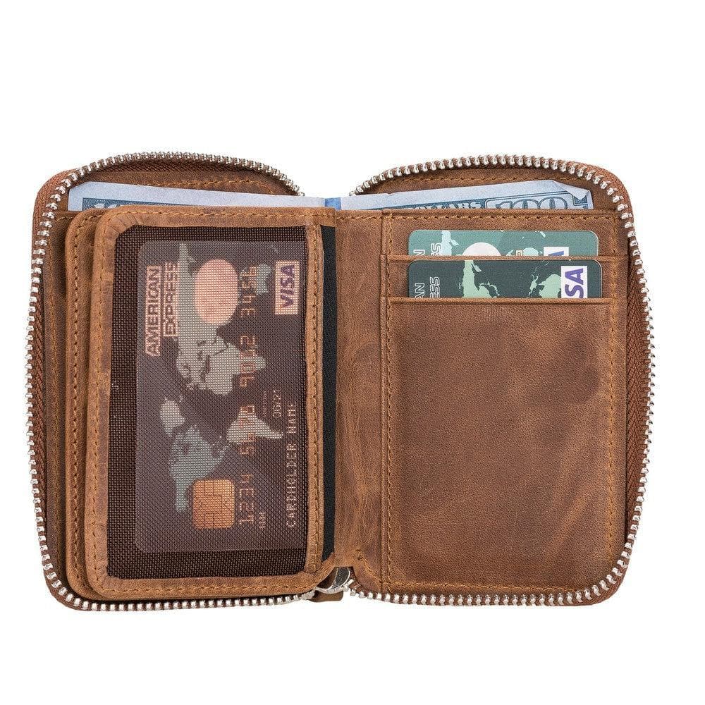 Elvis Leather Zipper Wallet