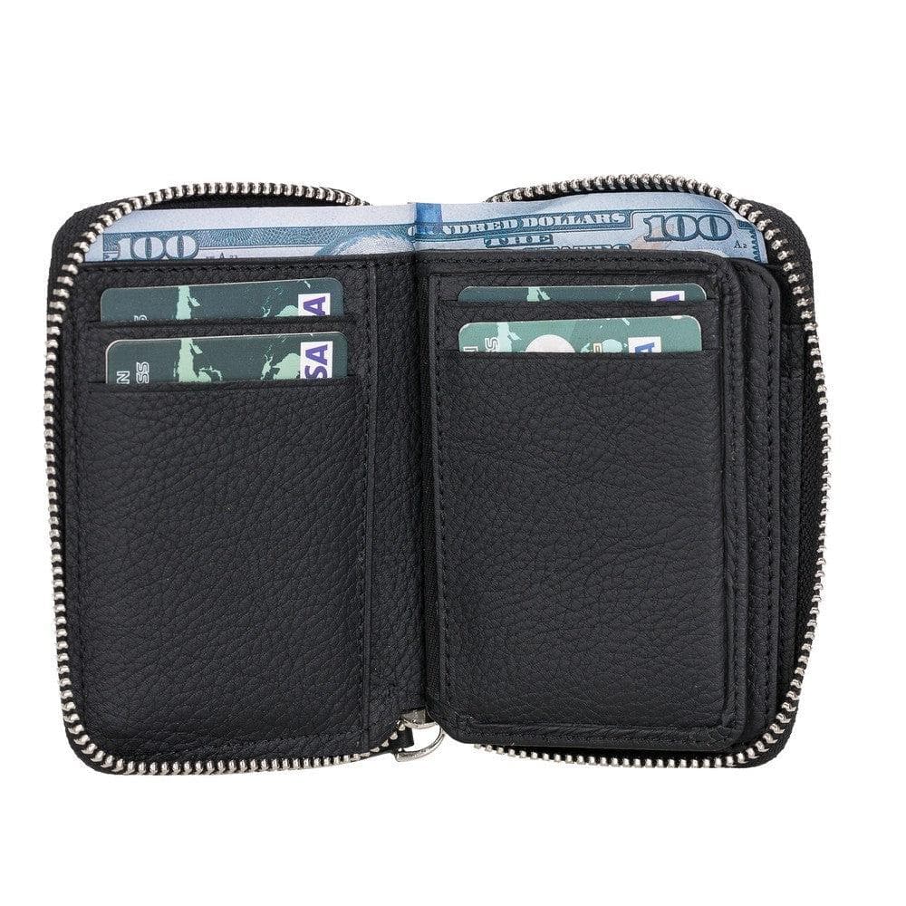 Elvis Leather Zipper Wallet