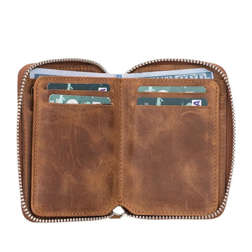 Elvis Leather Zipper Wallet
