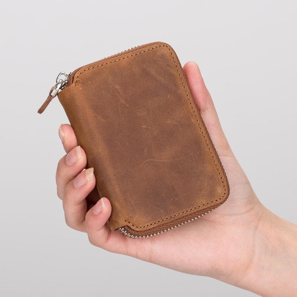 Elvis Leather Zipper Wallet