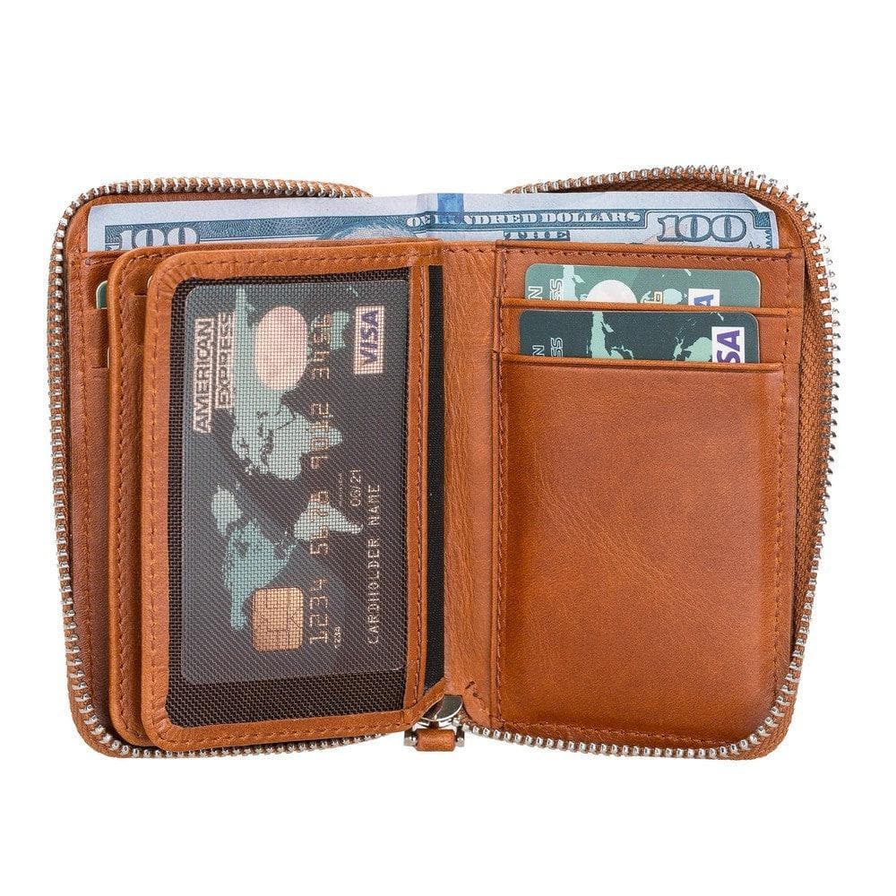 Elvis Leather Zipper Wallet