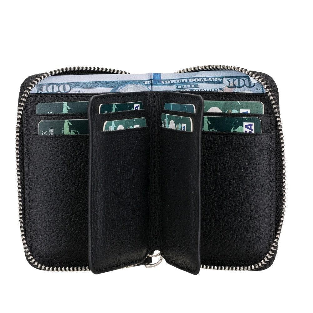 Elvis Leather Zipper Wallet