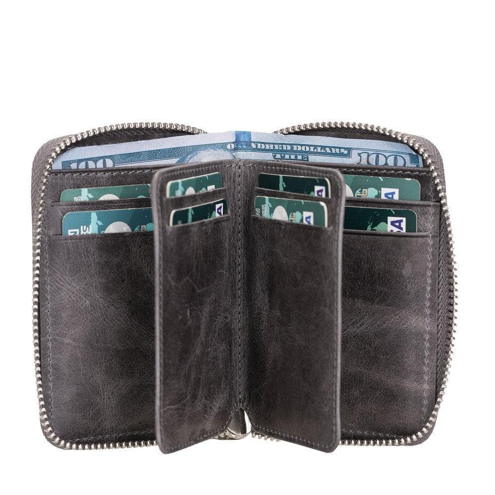 Elvis Leather Zipper Wallet