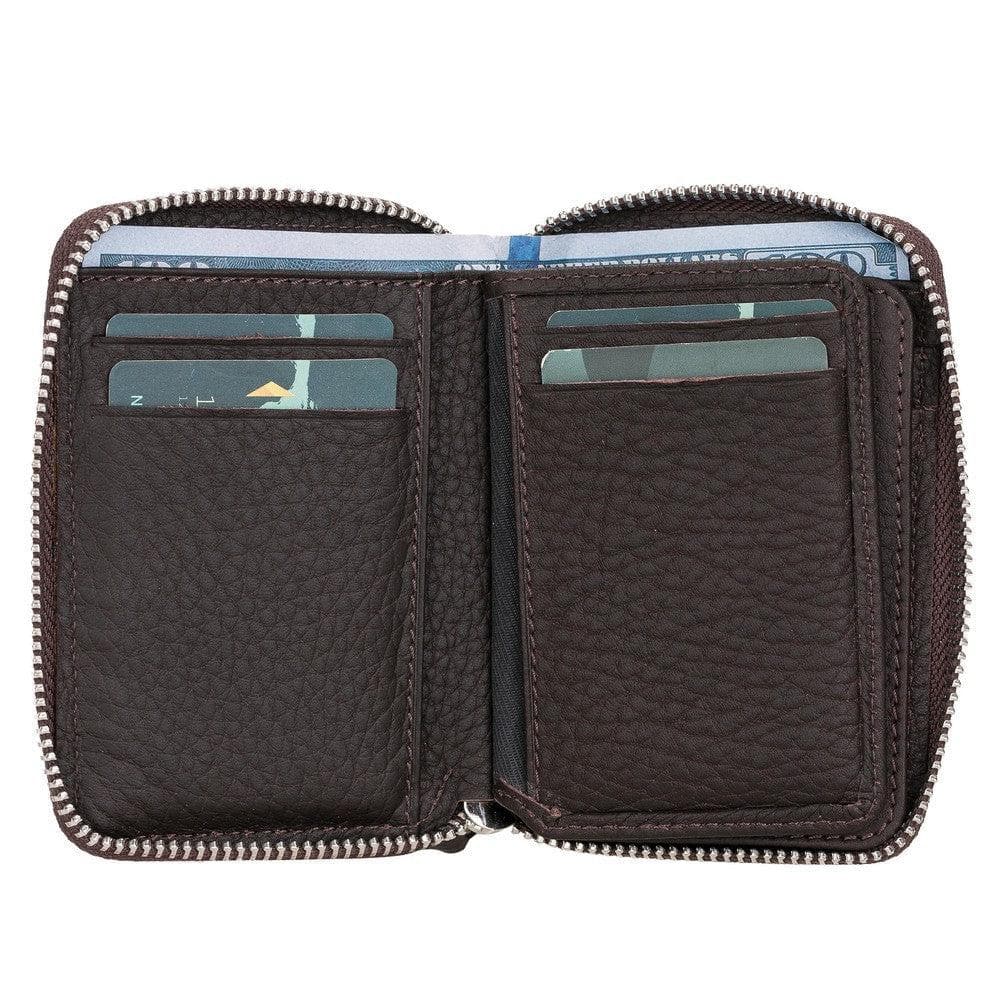 Elvis Leather Zipper Wallet
