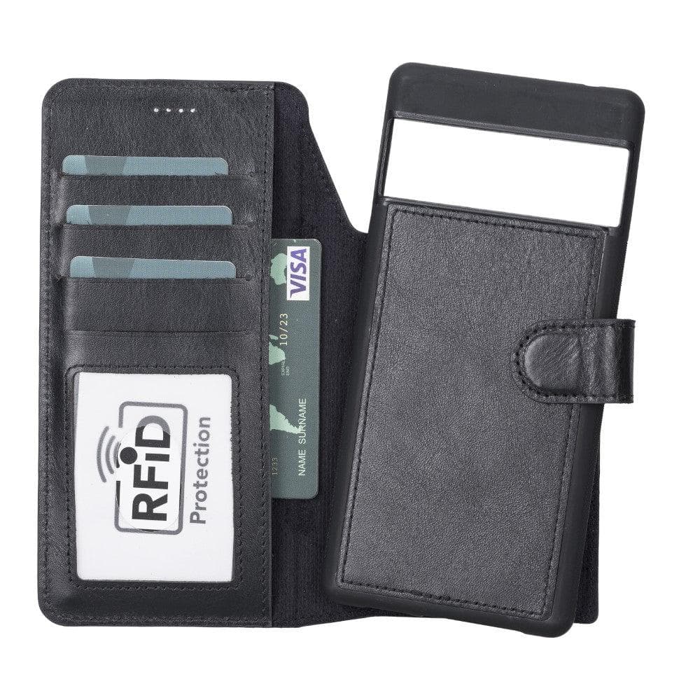 Étui portefeuille amovible en cuir Magic pour Google Pixel 6 Pro