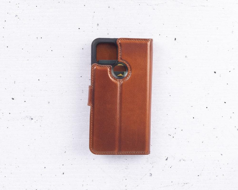 Étui portefeuille amovible en cuir Magic pour Google Pixel 5