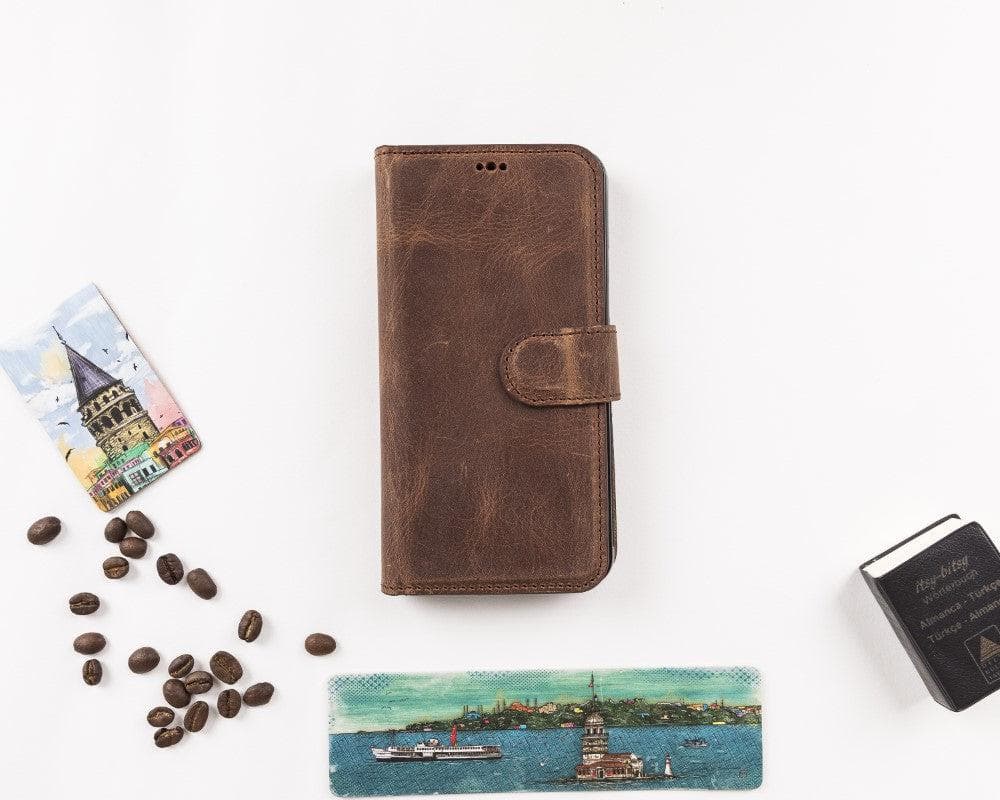 Étui portefeuille amovible en cuir Magic pour Google Pixel 5