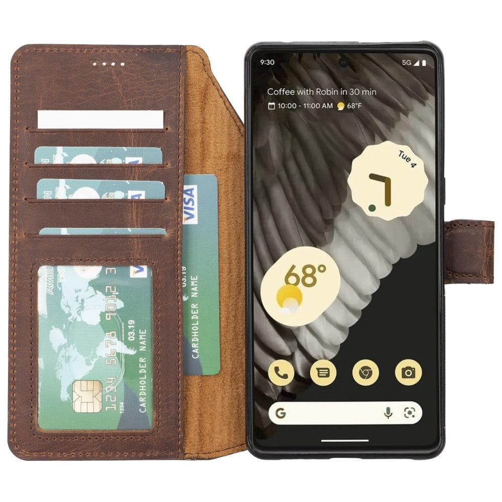 Étui portefeuille amovible en cuir Magic pour Google Pixel 7