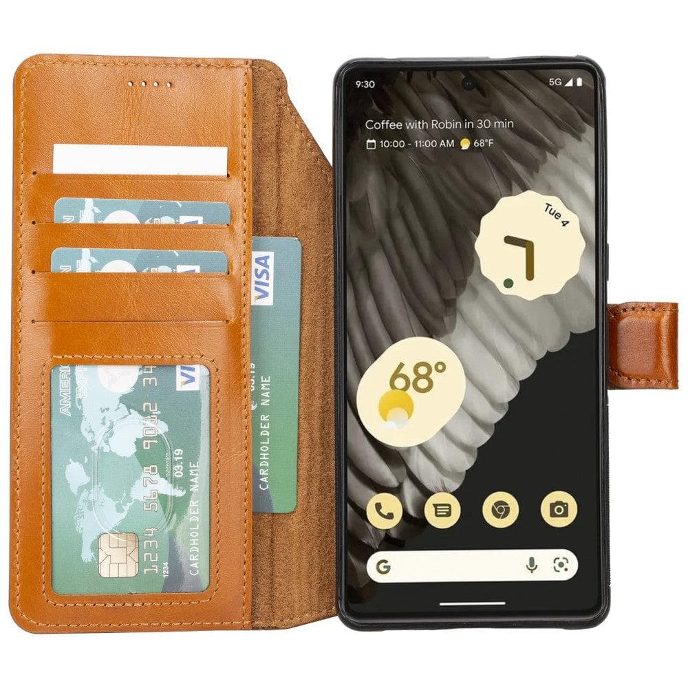 Étui portefeuille amovible en cuir Magic pour Google Pixel 7