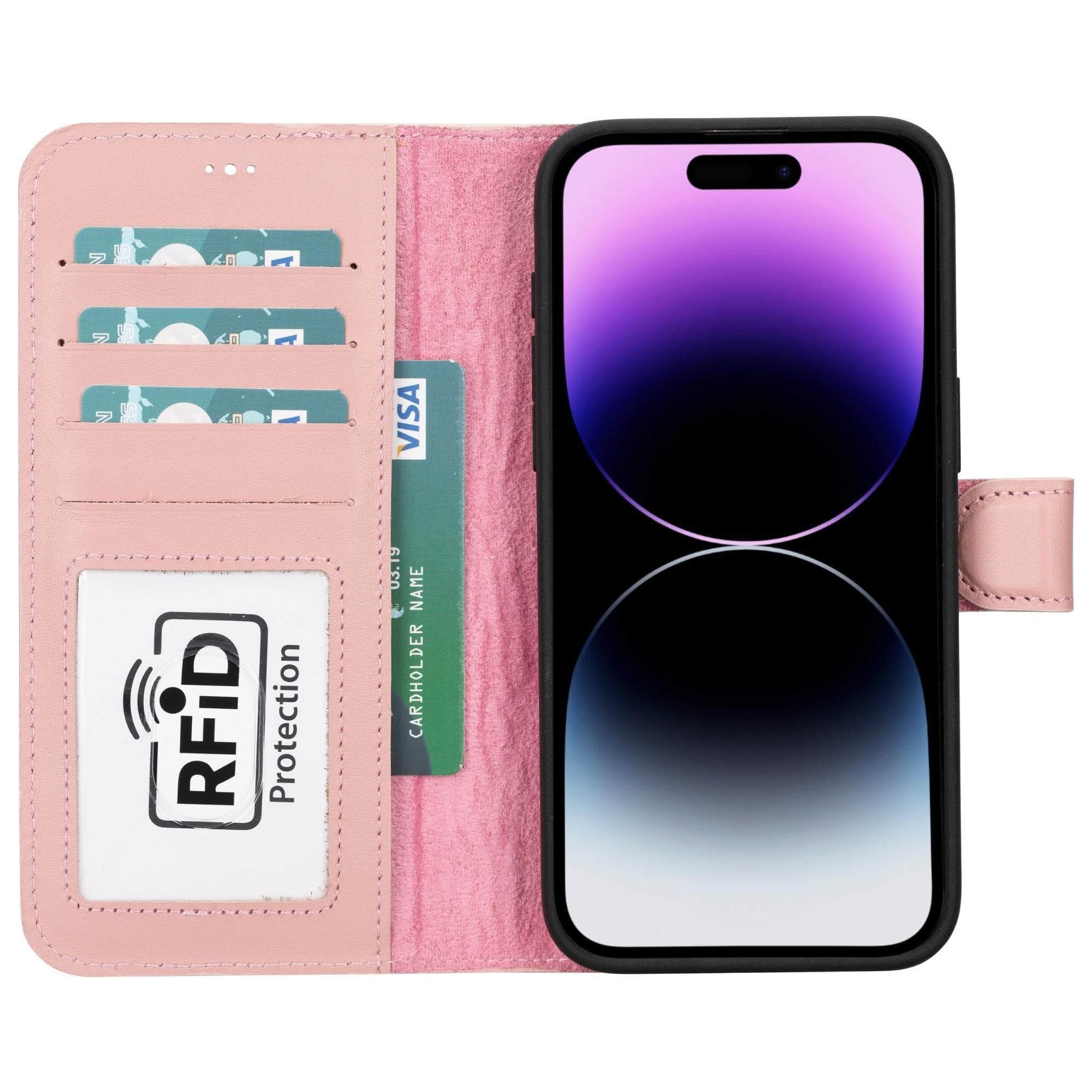 Magic iPhone 15 (6.1") Detachable Leather Wallet Case