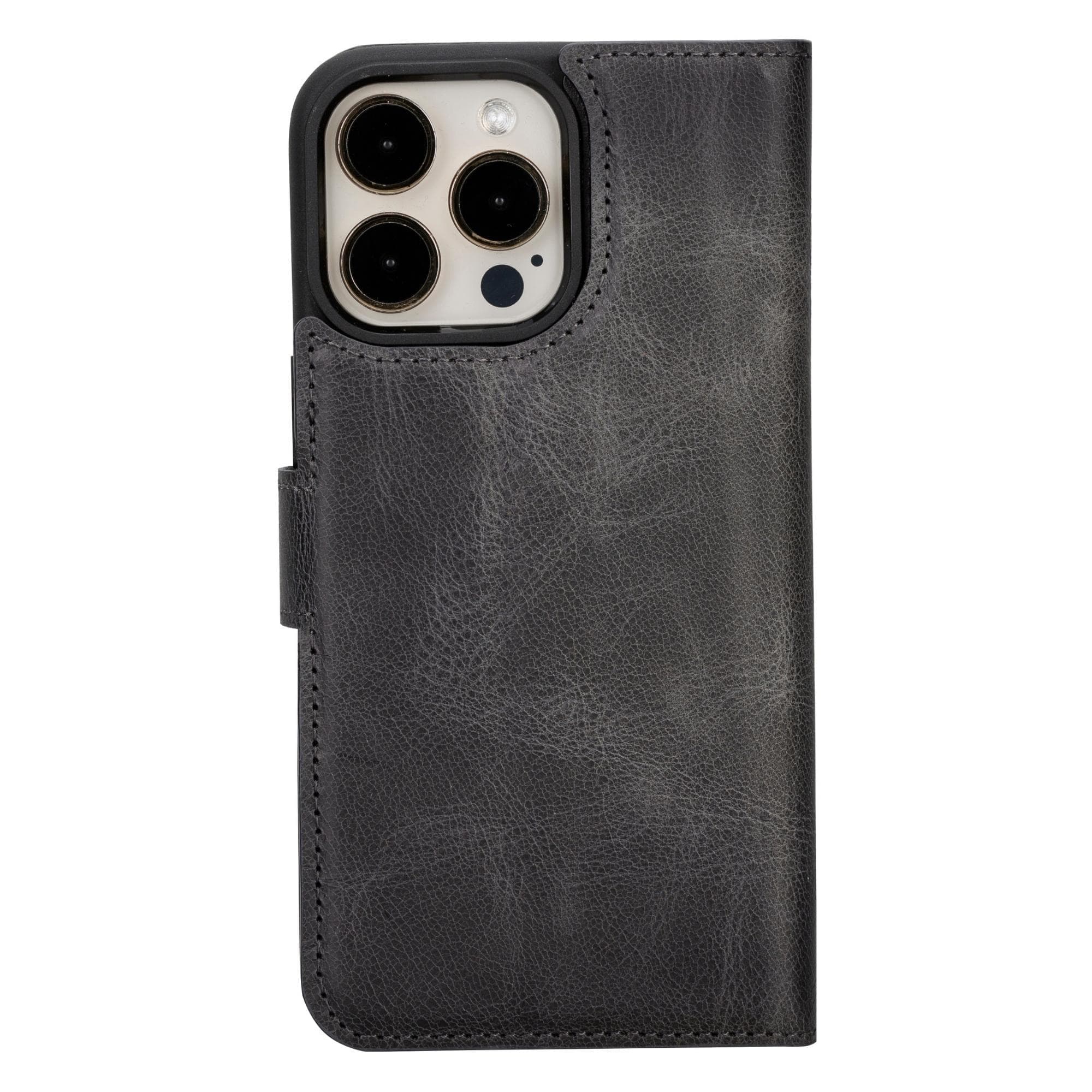 Magnem iPhone 15 Pro Genuine Leather Magic Detachable Wallet Case
