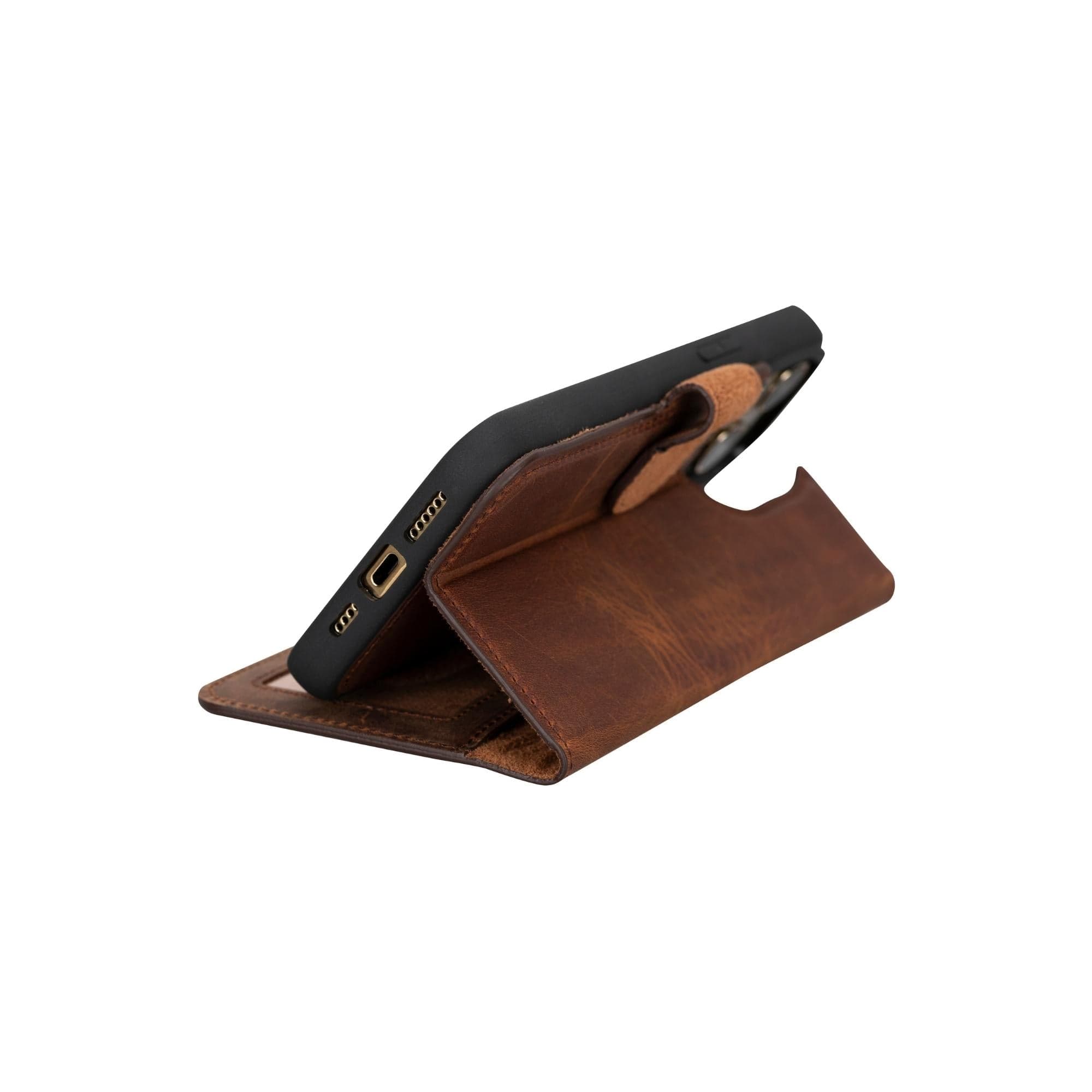 Cannes iPhone 15 Pro Max (6.7") Leder-Brieftaschenhülle