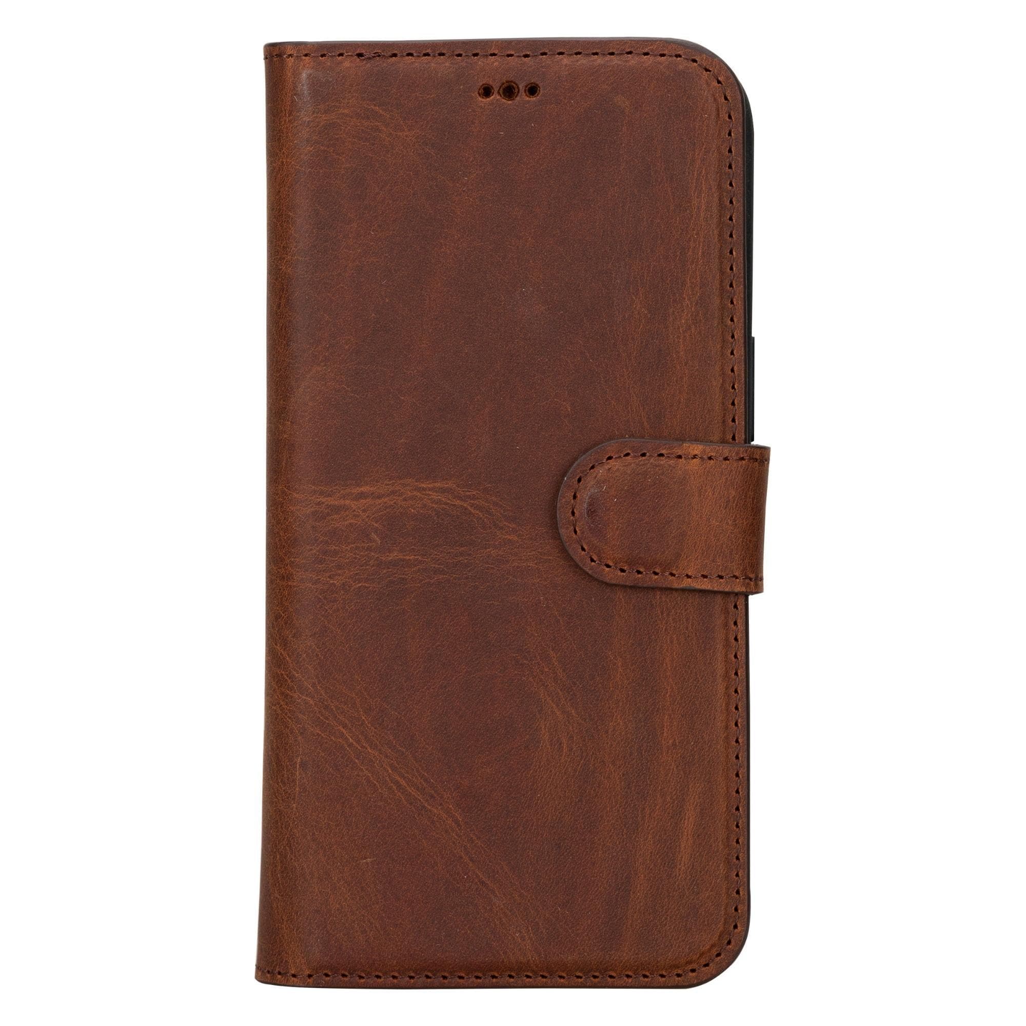 Magnem iPhone 15 Pro Genuine Leather Magic Detachable Wallet Case