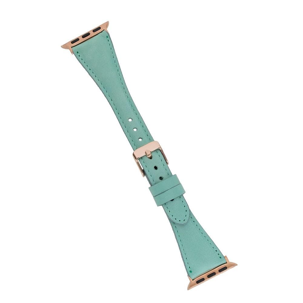 Mint Slim Genuine Leather Apple Watch Band