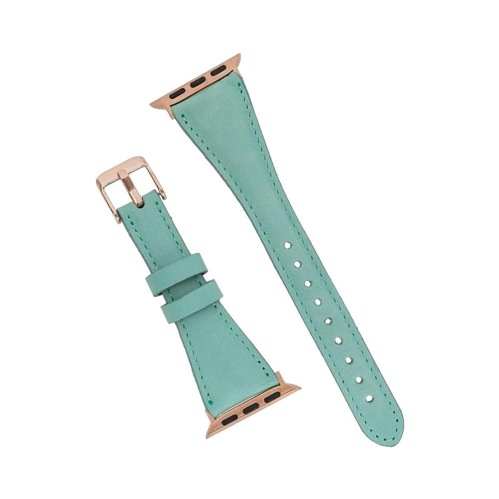 Mint Slim Genuine Leather Apple Watch Band