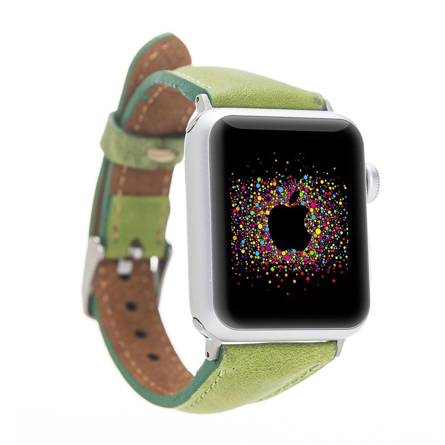 Mint Slim Genuine Leather Apple Watch Band