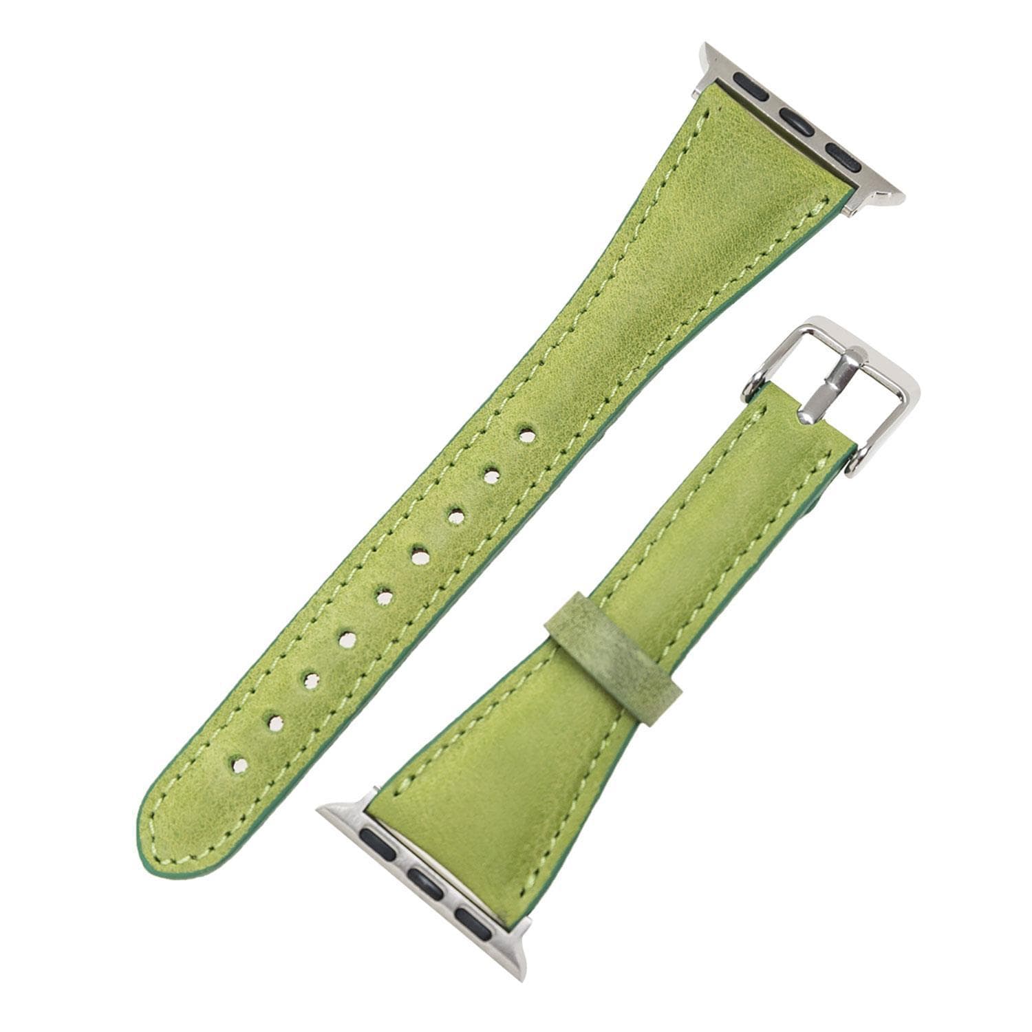 Mint Slim Genuine Leather Apple Watch Band