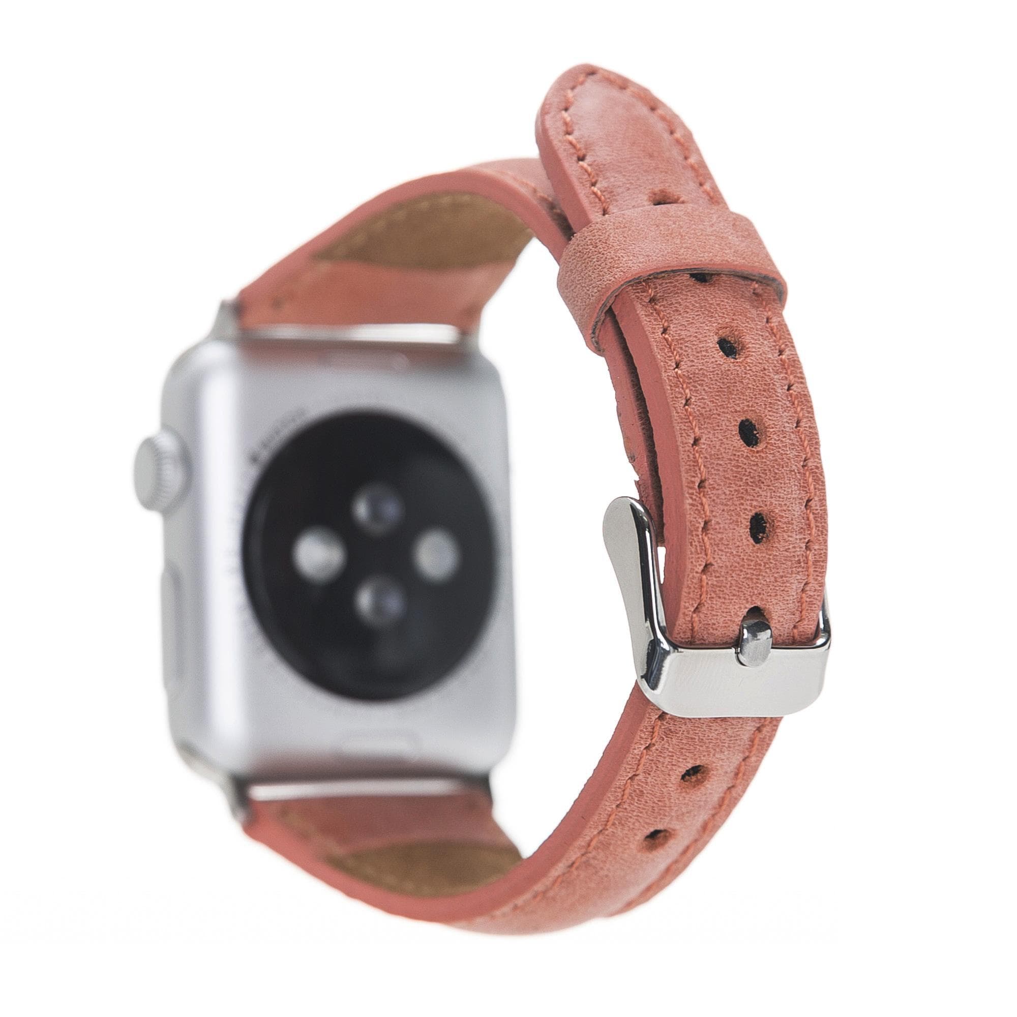 Mint Slim Genuine Leather Apple Watch Band