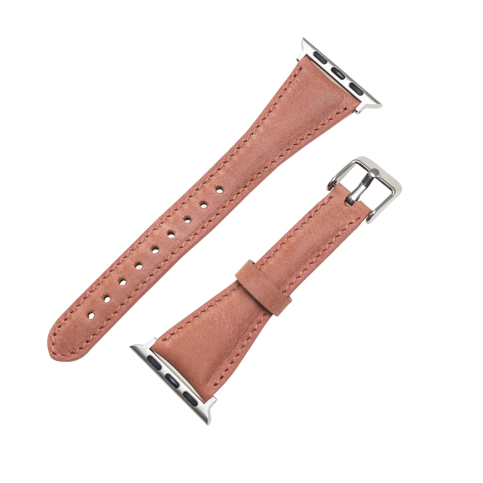 Mint Slim Genuine Leather Apple Watch Band