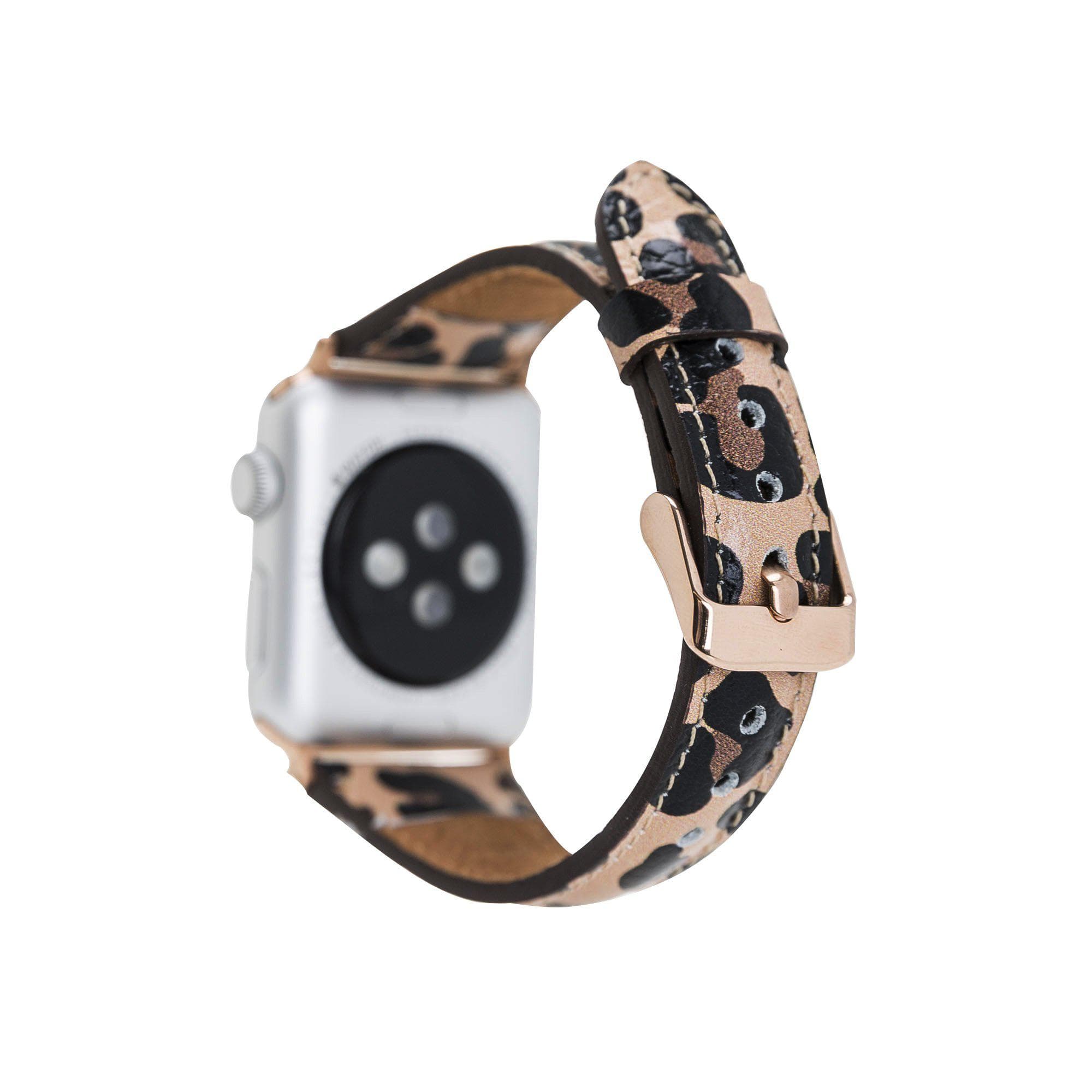 Mint Slim Genuine Leather Apple Watch Band