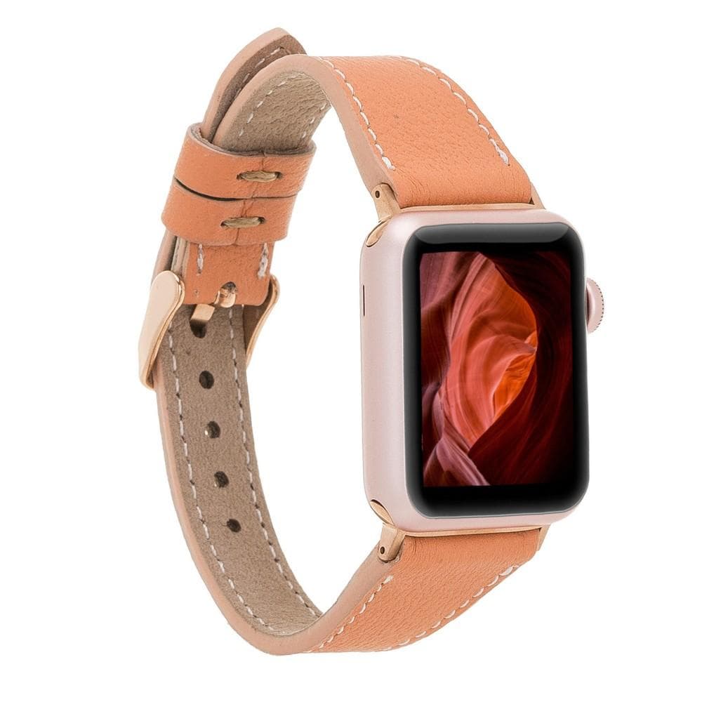 Mint Slim Genuine Leather Apple Watch Band