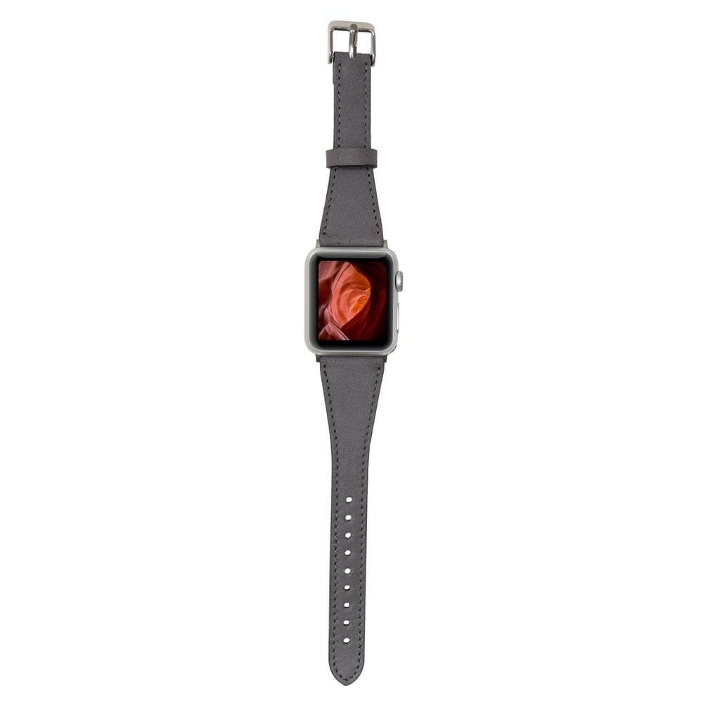 Mint Slim Genuine Leather Apple Watch Band